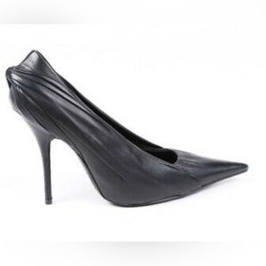 Balenciaga leather knife draped pump size 39